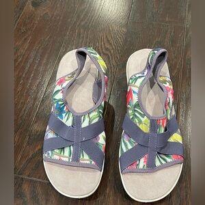 Easy spirit Maize Stretch Slingback Sandal Purple Women Size 10M NEW